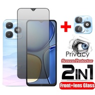 3D Privacy Screen Protector For itel A90 4G A50 2025 Anti-Spy Full Cover Tempered Glass Camera Lens 