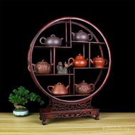 Duobaoge Solid Wood Tea Set Chinese Style Bogu Rack Small Display Rack Shelf Red Rosewood 6R Shelf T