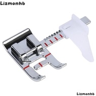 LIZMOLI Sewing|Presser Foot, Metal Silver Adjustable Guide Presser Foot,  2.8 * 4.7 * 0.8cm Universa