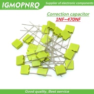 100pcs Polypropylene Safety Plastic Film 100V 1nF ~ 470nF 100nf 220nf 10nf 47nf 22nf 1nf 0.47uf 0.1u
