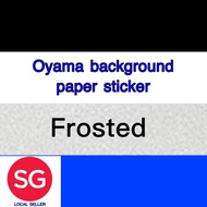 Frosted White Blue Black High quality self adhesive Oyama background paper sticker for fish tank &amp; aquarium glass betta