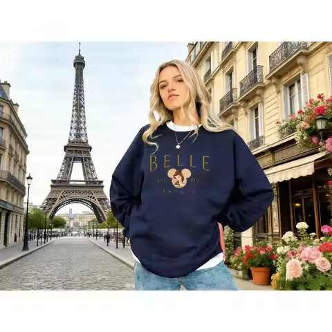 Vintage Tale As Old As Time Sweatshirt, Disney Princess Belle France Est 1991 Sweatshirt, Disney Pri