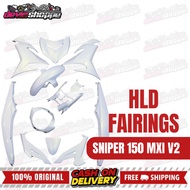 HLD FAIRINGS FOR SNIPER 150 MXI V2 PEARL WHITE
