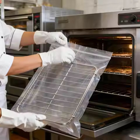 Oven Grate Cleaning Bags 10 Pieces Grate Degreaser Washing Bag Heavy Duty Oven Rack Cleaner for Stov