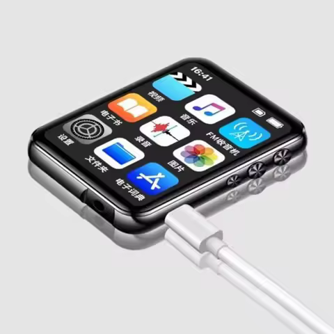 MP3 MP4 Player Portable MP3 Player Full Touch Screen Bluetooth-Compatible Voice Recorder with Speake