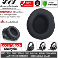 2 PCS Left Right ONIKUMA K9 K19 K20 RGB Gaming Headset Ear Cover Cushions Pad PU Leather Earmuff