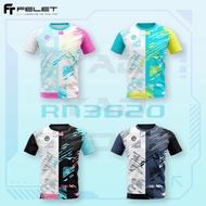 FELET RN JERSEY 3620 Badminton Shirt Badminton Baju 100% Original by FELET