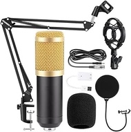 Professional o Mixer Condenser Microphone Bracket 3.5MM o USB V8Sound Card Metal Shell Support Mobil