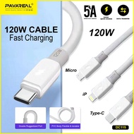PAVAREAL 120W DC115 Fast Charging 5A Data Cable