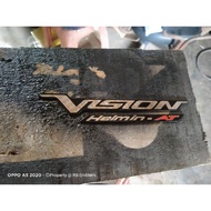 Emblem vision i helmin at custom
