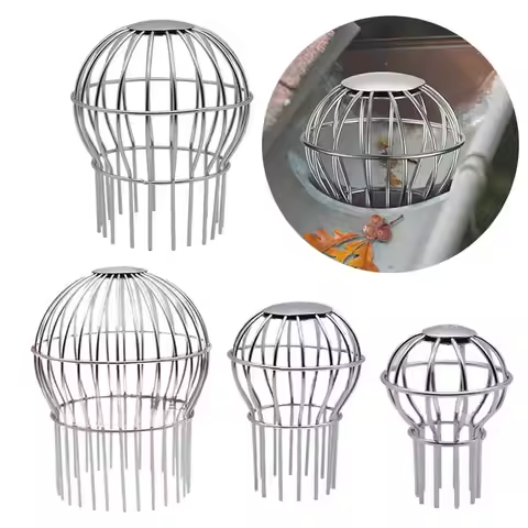 Down Pipe Gutter Balloon Guard Filter Strainer Gutter Protection Downspout Filter Filter to Prevent 