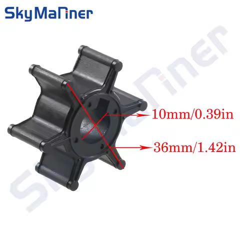 6L5-44352-00 Water Pump Impeller For Yamaha Outboard MotorF2 F2.5 3(Malta) 2 Stroke Boat Engine