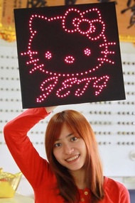 Colorful LED Light Plate Board Billboard Come On Fan Concert Sign Backup Will Chase Stars
