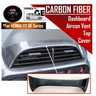 ZERUI Honda Jazz/Fit GE GE6 GE8 2008-2014 Aircon Vent Dashboard แผ่นคาร์บอนไฟเบอร์รถ Accessorie