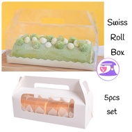 [LIL BAKER] SWISS ROLL LAPIS CAKE BOX WITH HANDLE