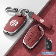 Zinc Alloy Car Key Case Cover Shell Protector Fob For Morgan MG 4 2023 Mg4 EV MG HS GT ZX ZS EV MG5 