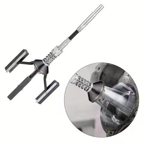 Engine cylinder honing tool - adjustable 3-stone piston honing tool with flexible shaft, used for po