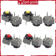 5PCS  Mute Button 6x6x7.3 Silent Switch  Mouse Wired Mouse Button