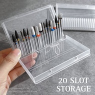 Drill Bits Storage Box 20 Slots Nail Art Drill Bits Storage Box 20 Slots
