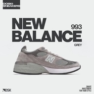 New Balance 993 Grey 100% Original Sneakers Casual Pria Wanita Sepatu Ori Murah Sepatu NB Original S