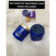 Set keratin treatment hair collagen