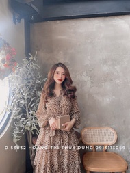 [MẪU MỚI] Đầm Von Lụa Mango Cổ Chữ V Dài Tay Phối Xếp Tầng TTSA2064