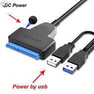 SATA To USB Type-A Hard Drive Cable 5Gbps External Hard Drive Cable Connector 2.5" SATA Drive Adapter USB3.0 SATA Drive Cable