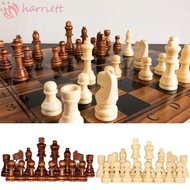 HARRIETT 32PCS Word Chess Set, 2.2 in Wooden Wooden Chess, King Standard Education International Chess Game Chess Board Game
