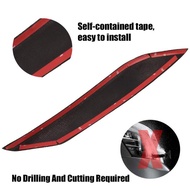 Black Carbon Fiber Headlight Eyelids Covers for 2003-2008 350Z Fairlady Z Z33 (Pack of 2)