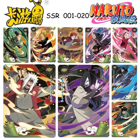 KAYOU Naruto SSR 01-20 Jiraiya Orochimaru Sakura Haruno Senju Pillar Payne Tendo Anime Christmas Pre