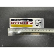 Porsche Universal Powered By Porsche Front Rear Fender Emblem Logo