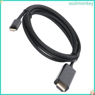 WU USB C To Interface 1 8M  Resolution Cable 4K Resolution for Conference Exis