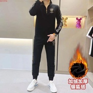 ✨2025 Plus Size Baju Set Seluar Track Lelaki m [HTK 1642 People] 2025 Spring and Autumn New Men's Fa