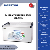 Hesstar (SEND BY LORRY+AUTHORISED DEALER) 570L Display Freezer HDF-G576-Hesstar Warranty Malaysia
