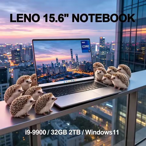LENO HOT 15.6 Inch 1080HD Laptop Windows 11 Core i9 9900 32GB 1TB/2TB Portable Ultra Slim Gamer Note
