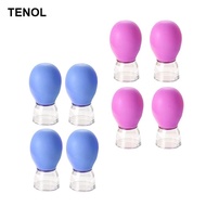 [kesoto11] 4 Pieces Facial Cupping Set Vacuum Suction Professional Cupping Therapy Set