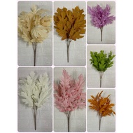 Oak Leaves Fern Leaves Rose Leaves Decor Leaves 1Bush 20 Oak Leaf 20Leaf Pelamine Leaves Artificial 