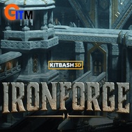 KITBASH3D - IRON FORGE | FANTASY BLACKSMITH INDUSTRIAL 3D ASSET PACK | DIGITAL DOWNLOAD | BLENDER UN