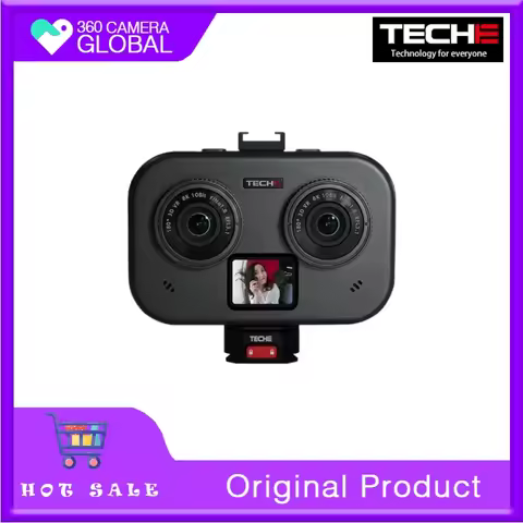 TECHE 3D180VR Live Broadcast Camera 180 Degree Binocular PICO TikTok Short Video Professional VR Liv