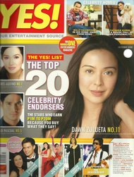 YES Magazine October 2008 Dawn Zulueta / Top 20 Celebrity Endorsers