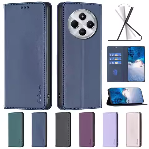 For Xiaomi Redmi 14C Case Magnetic Flip Phone Case on For Fundas Xiomi Redmi 14C Leather Cover Redmi