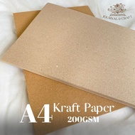 Kraft Liner 200 Gsm / Samson Paper Size A4 21 cm X 29.7 cm Kraft Paper A4 Liner 200 gsm contents 50 