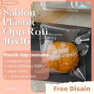 Opp Bread Plastic Screen Printing 16x16 Plastic packaging screen printing Plastic screen printing Fo