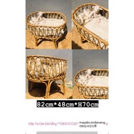 Baby Bed/Crib/Natural Rattan Material, Room Decor, Studio Photography Accessories