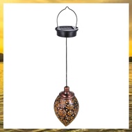 (HARB) Outdoor Solar Lantern Hollow Outdoor Lanterns Waterproof Lanterns Garden Patio Party Decor