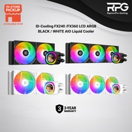 ID-Cooling FX240 / FX360 LCD ARGB BLACK / WHITE AIO Liquid Cooler