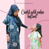 Kaftan batik viral, Baju kelawar kanak-kanak, dengan setiap pembelian ada free gift.