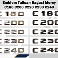 Mercedes Luggage Emblem benz C180 C200 C220 C230 C240 - C180, Chrome Silver