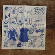 【倉敷意匠】中西直子 虎斑貓BonBon 蚊帳擦拭布 - 狗 (99211-02)