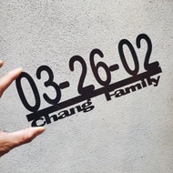 House Number Plate / Nombor Rumah / Acrylic Sign Signage / No .Plat Rumah 门牌 Customized 3D Design Se
